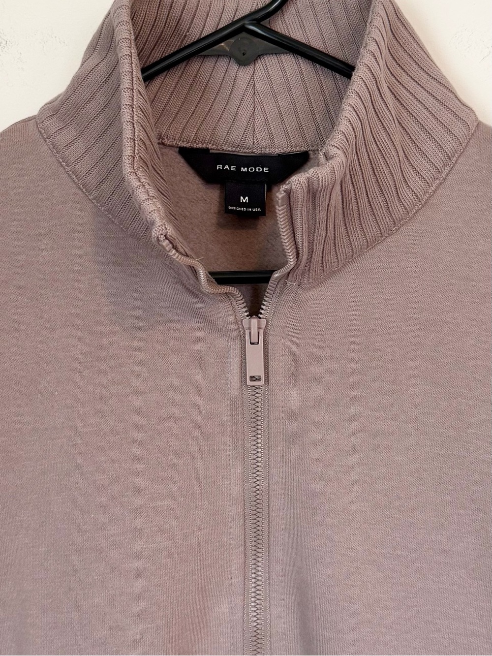 Rae Mode Women's Taupe Quarter-Zip Pullover Sweatshirt - Size: Medium - Picture 2 of 5